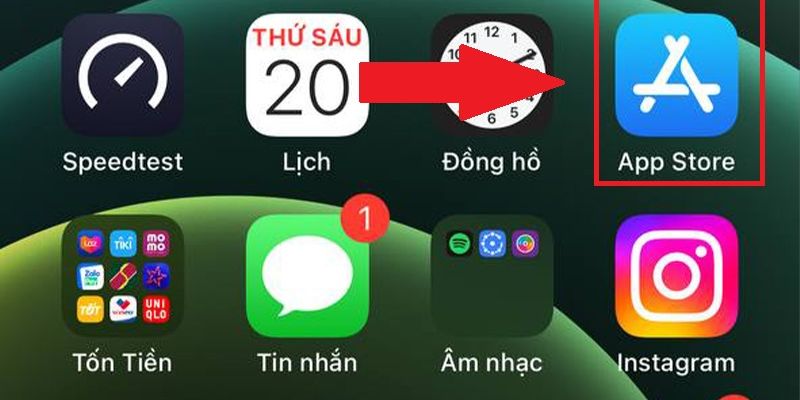 Cài đặt ứng dụng game với thiết bị iOS app store